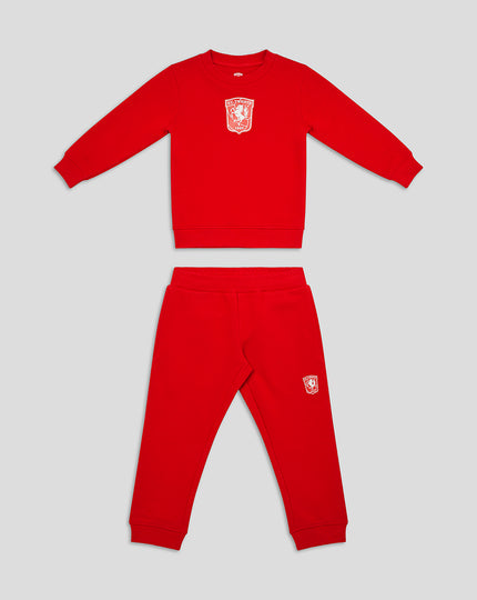 FC TWENTE CORE SWEATER EN JOGGERS - KINDEREN - ROOD