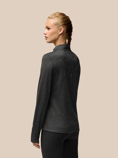 Flow Training 1/2 Zip Top - Black