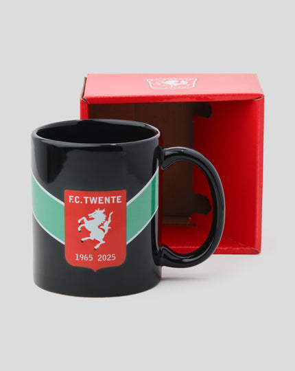 FC Twente Jubileum Mok Clubwapen - Zwart