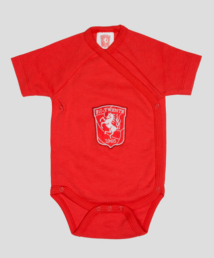 Romper wit KM Logo, Rood