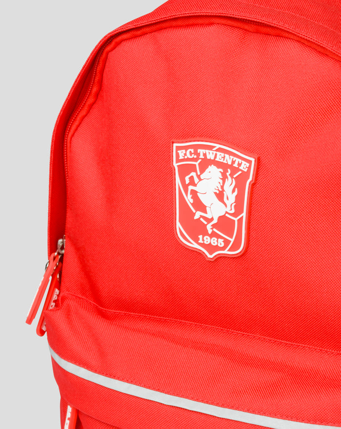 Red FC Twente backpack with club crest on the front panel.