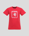 Red FC Twente Heritage T shirt with white crest print on the front