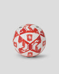 FC Twente football with red geometric pattern and crest on white background