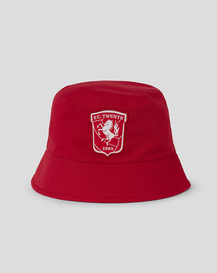 Red reversible bucket hat with FC Twente crest