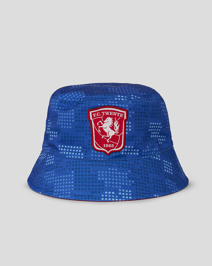 Blue reversible bucket hat featuring FC Twente crest