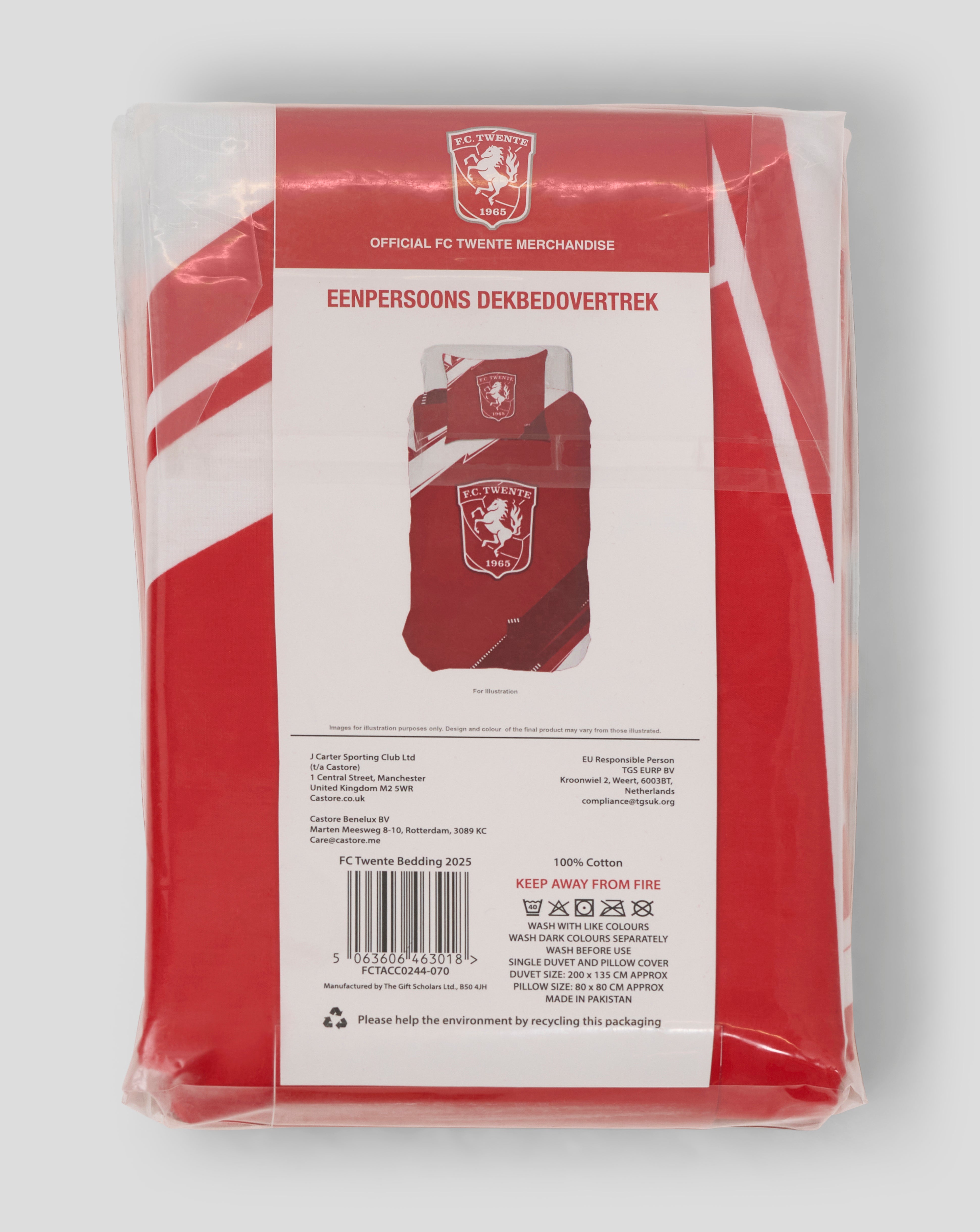 FC Twente Eenpersoons Dekbedovertrek