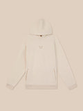 Beige Castore Adapt long sleeve fleece hoodie displayed on a neutral backdrop