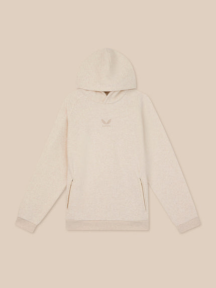 Heren Adapt Lange Mouwen Katoen Fleece Hoodie - Oatmeal Marl