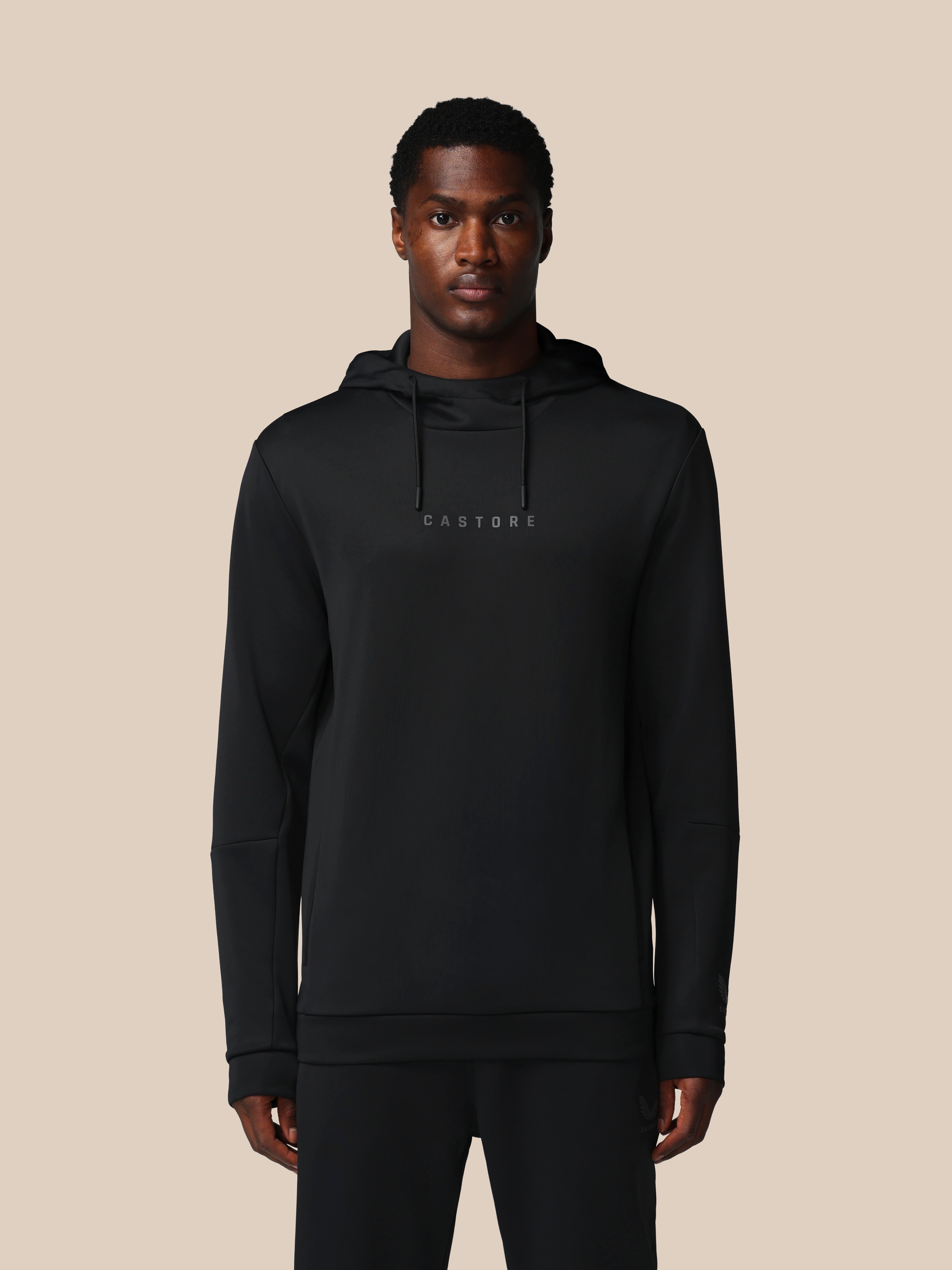 Heren Flex Lange Mouwen Hoodie - Zwart