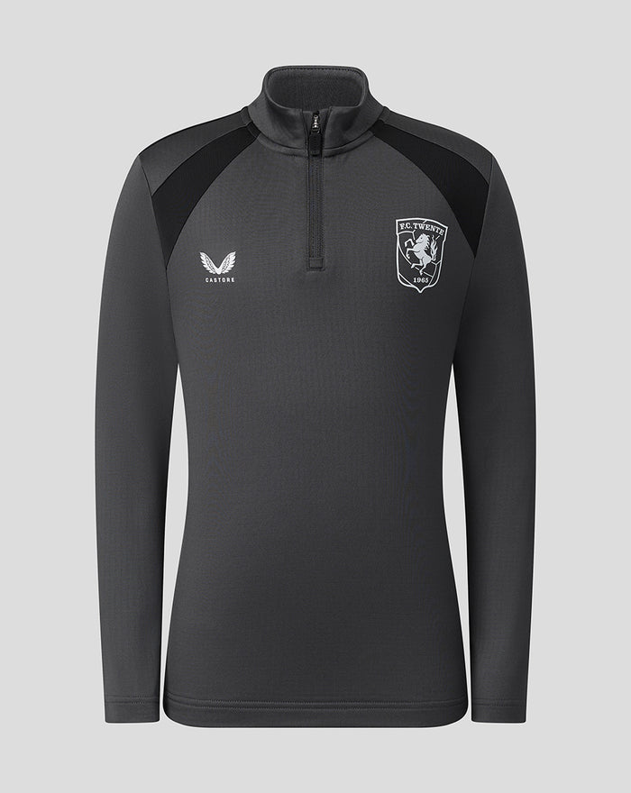 FC Twente Training 26/27 Coaches Midlayer Top - Junior - Gunmetal