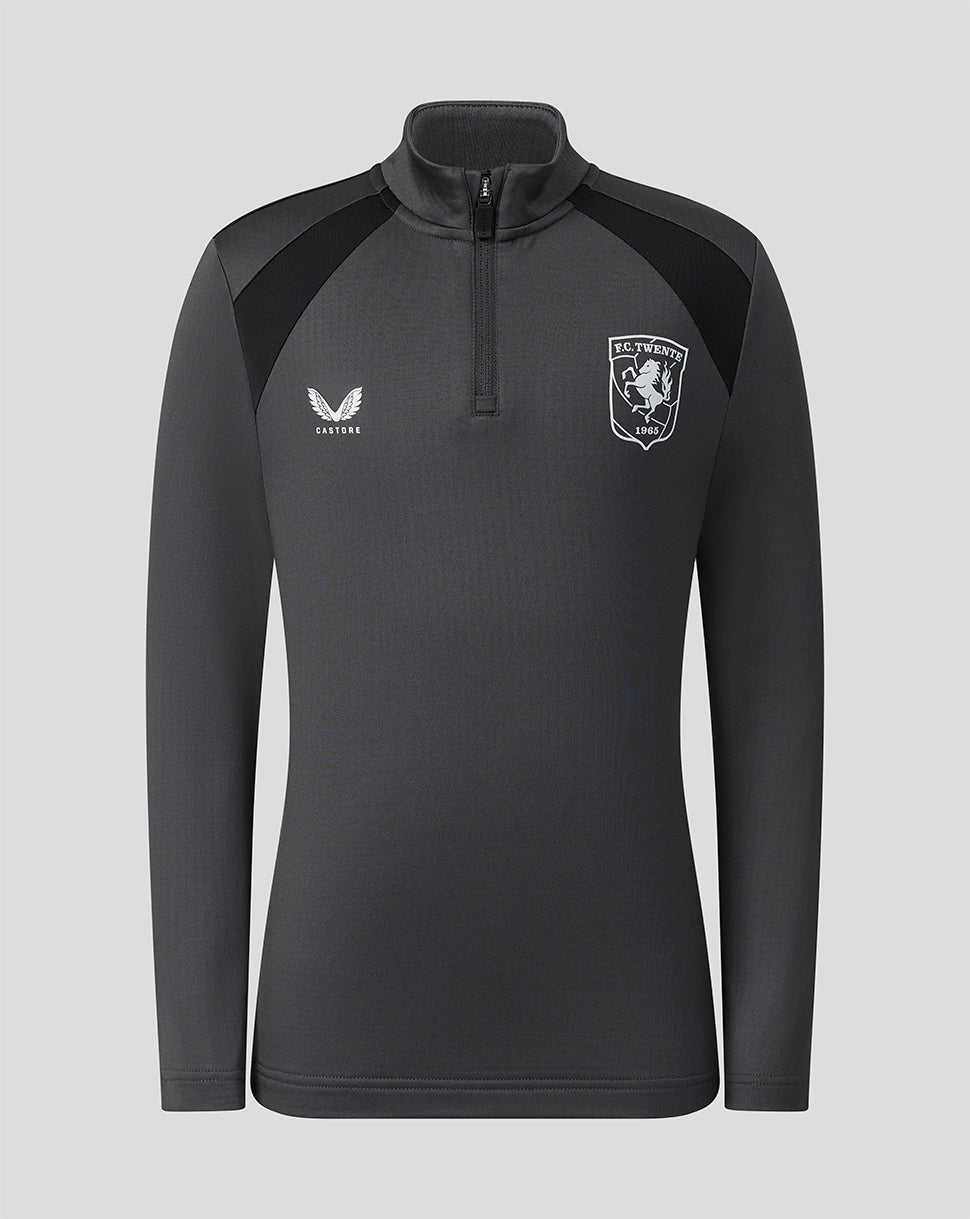 FC Twente Training 26/27 Coaches Midlayer Top - Junior - Gunmetal