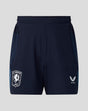 Front view of navy FC Twente training shorts with side pockets, club crest on left leg and Castore logo on right leg.