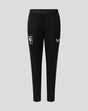 Front view of black FC Twente training coaches pants with club crest and Castore logo