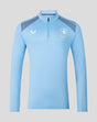 FC Twente training midlayer top in light blue with crest on chest and Castore logo
