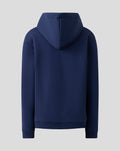 Back view of navy FC Twente Vierde Hoodie with hood and clean sporty silhouette