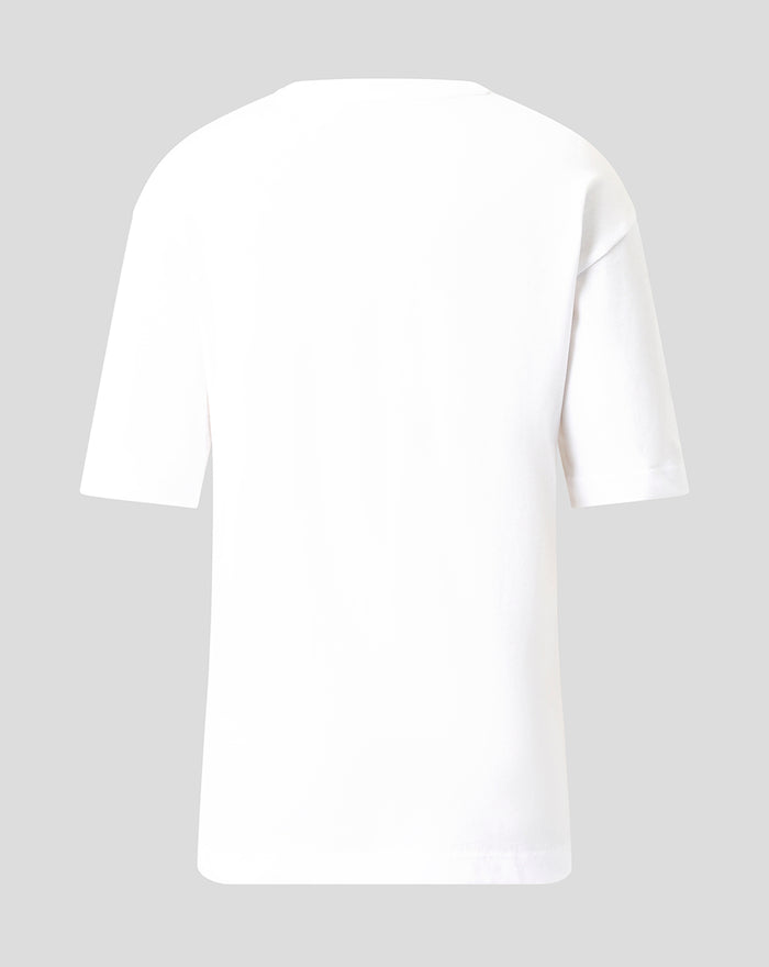 White FC Twente Vierde T-shirt junior back view with plain design