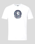 White FC Twente Vierde T-shirt featuring the plaid crest graphic centered on the chest
