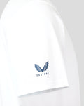 White FC Twente Vierde T-shirt sleeve with blue Castore logo