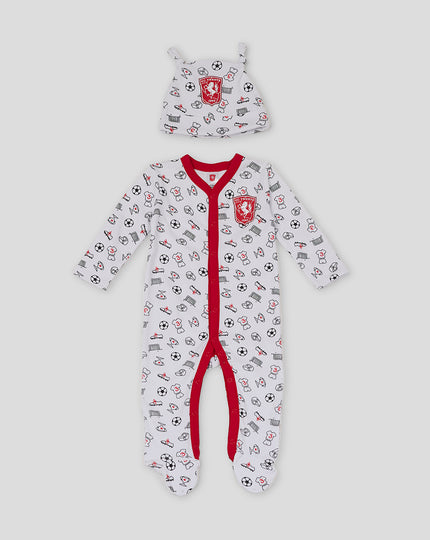 FC TWENTE BABY CADEAUSET (ROMPERTJE & MUTSJE)