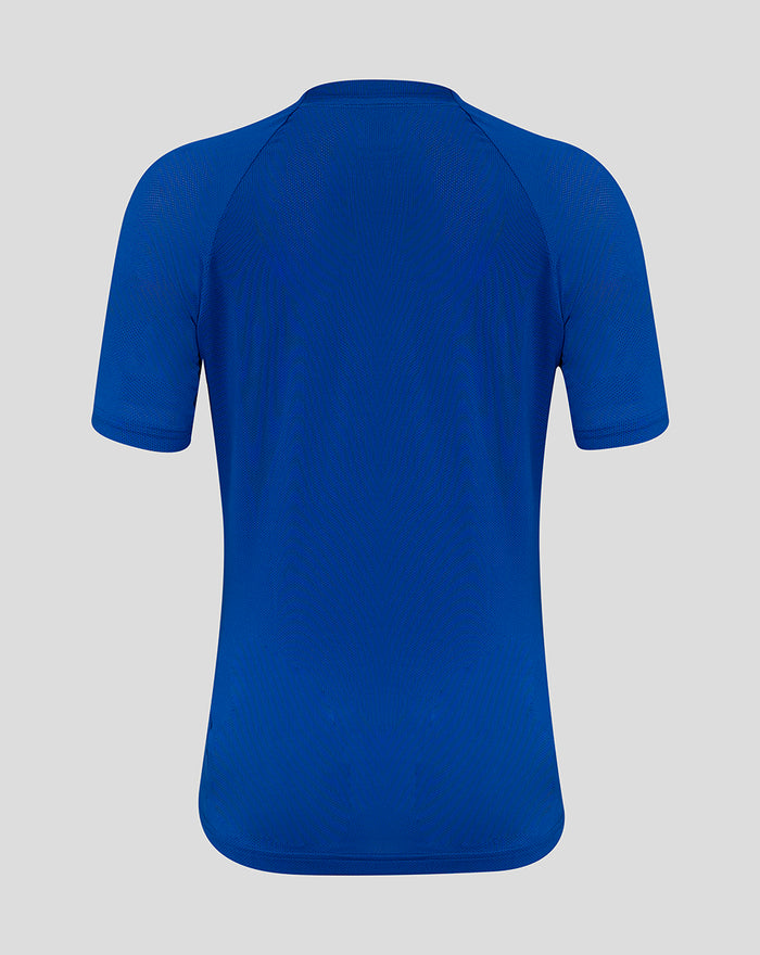 Back view of blue women's FC Twente Pro Coach training shirt