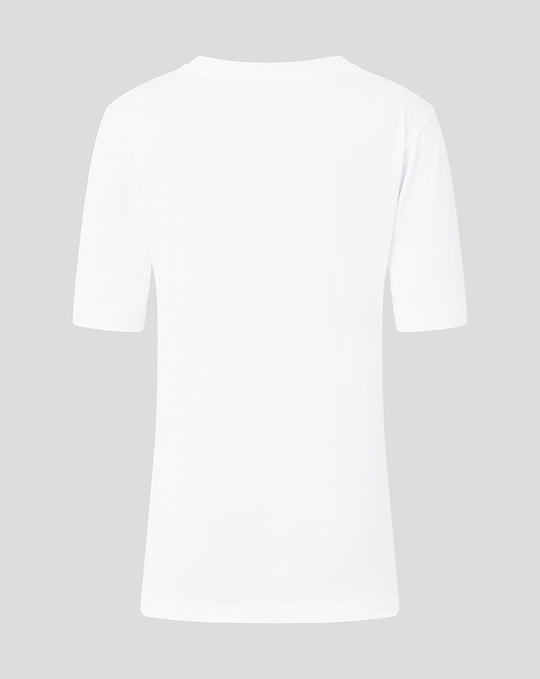 Back view of white FC Twente collage junior T-shirt