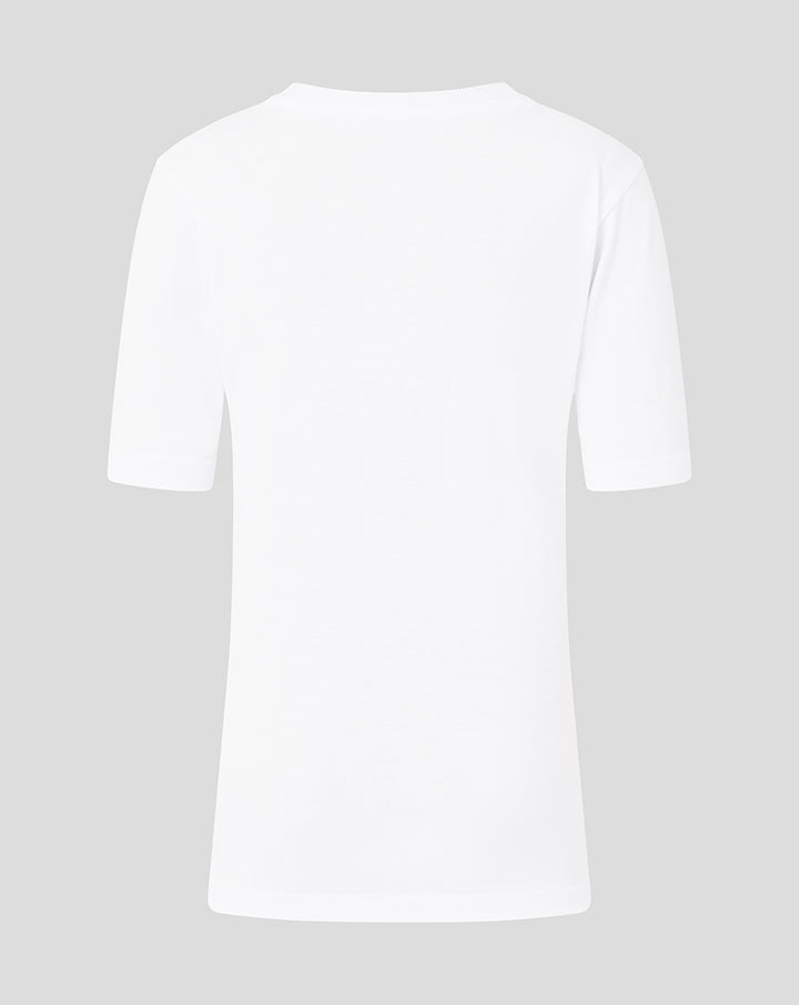 Back view of white FC Twente collage junior T-shirt