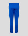 Back view of blue FC Twente junior training pants with elastic waistband.