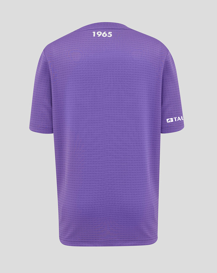 Back view of purple FC Twente junior keepers shirt with 1965 at the neckline.