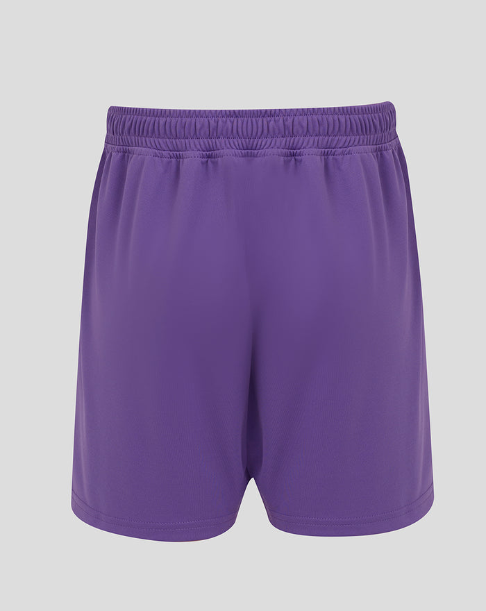 Purple FC Twente junior goalkeeper shorts 25/26 with elastic waistband