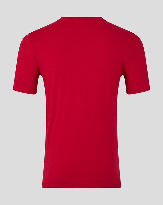 Back view of red FC Twente Core Crest T-Shirt for men