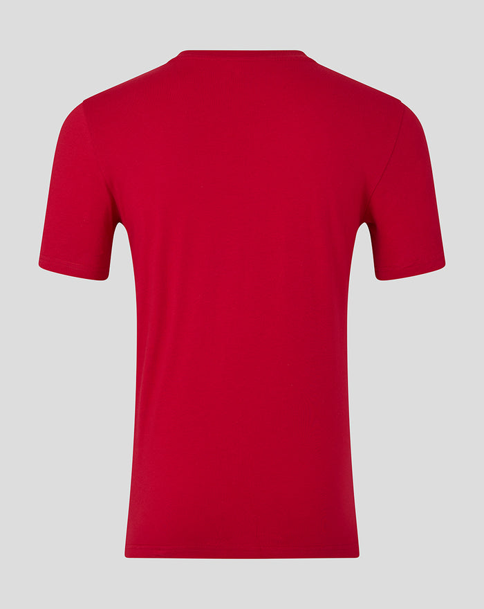 Back view of red FC Twente Core Crest T-Shirt for men