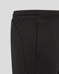 Close up of the black FC Twente performance shorts waistband with elastic band and stitching