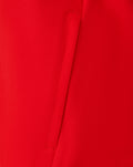 Close up of a red FC Twente Matchday jacket pocket seam