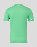 Back view of green FC Twente Keepershirt 25/26 for men with 1965 at the neckline and subtle pattern.