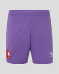 Purple keeper shorts with FC Twente crest on the left leg and Castore logo on the right
