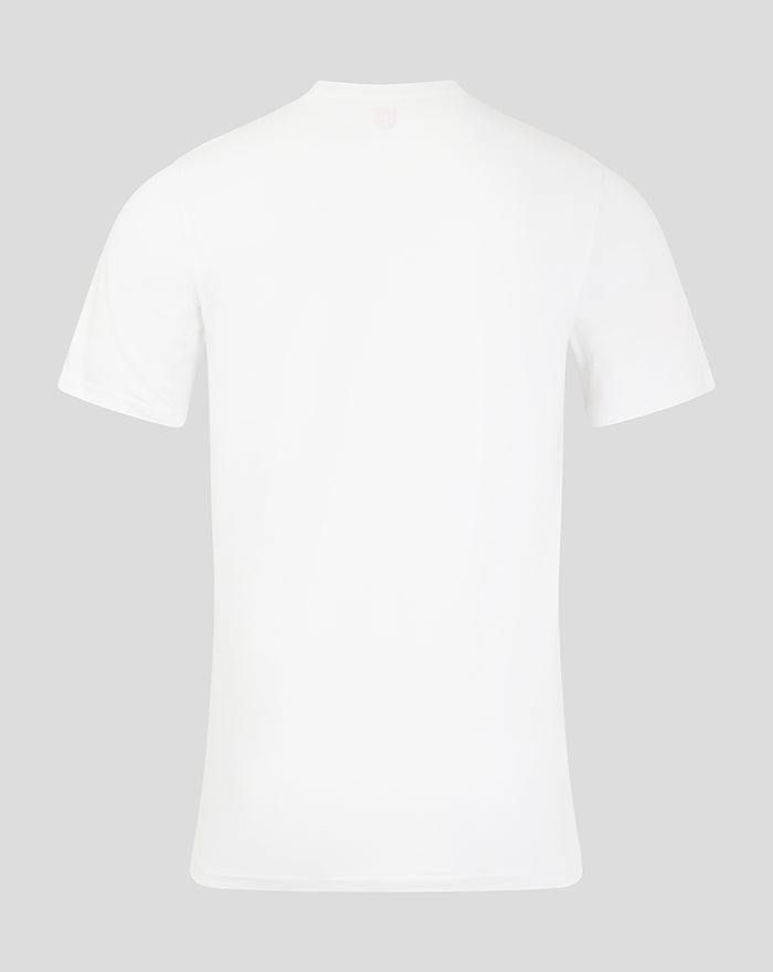 Back view of a white FC Twente core logo T shirt for men