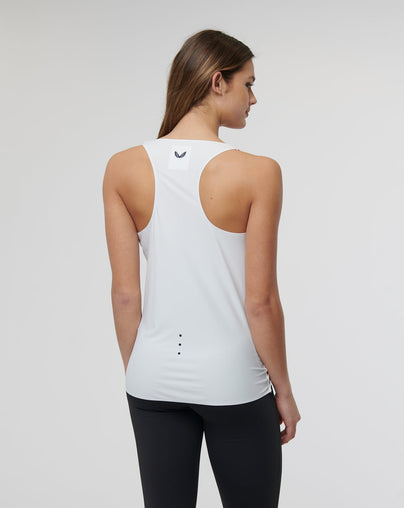Womens White Active Technical Vest