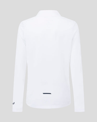 Junior White Tech Life Colourblock 1/4 Zip