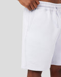 Ice Blue shorts with brushed-back cotton, elastic waistband, side pockets and embroidered Castore logo on the leg.